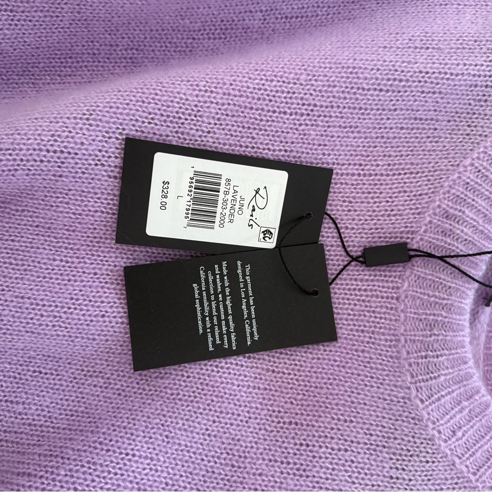 Rails Purple Crew Neck Sweater Soft Knit Casual - Picture 4 of 4